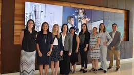 US Department of State sponsor Christine Martin visits the lab on July 23, 2019 for the Annual Program Review