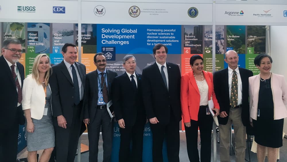 The US Support Program to the IAEA – Non-Safeguards sponsored and coordinated the US exhibit at the International Conference on the IAEA Technical Cooperation Programme from May 30th to June 1st, 2017